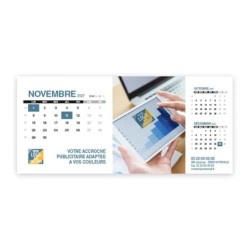 Calendrier chevalet support de téléphone Supra (22,8x10,3cm)  - Logo intégré Réseau