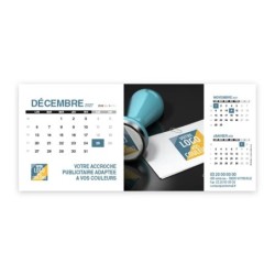 Calendrier chevalet support de téléphone Supra (22,8x10,3cm)  - Logo intégré Réseau