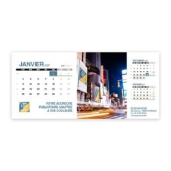 Calendrier chevalet support de téléphone Supra (22,8x10,3cm)  - Logo intégré Visio