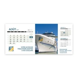 Calendrier chevalet support de téléphone Supra (22,8x10,3cm)  - Logo intégré Visio