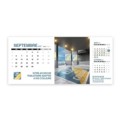 Calendrier chevalet support de téléphone Supra (22,8x10,3cm)  - Logo intégré Visio