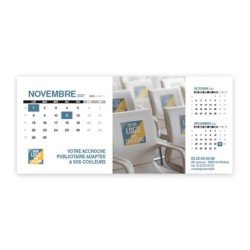 Calendrier chevalet support de téléphone Supra (22,8x10,3cm)  - Logo intégré Visio