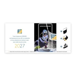 Calendrier chevalet support de téléphone Supra (22,8x10,3cm)  - Logo intégré Performance