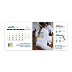 Calendrier chevalet support de téléphone Supra (22,8x10,3cm)  - Logo intégré Performance