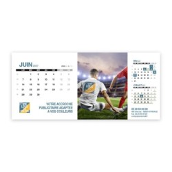 Calendrier chevalet support de téléphone Supra (22,8x10,3cm)  - Logo intégré Performance