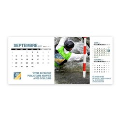 Calendrier chevalet support de téléphone Supra (22,8x10,3cm)  - Logo intégré Performance