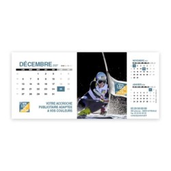 Calendrier chevalet support de téléphone Supra (22,8x10,3cm)  - Logo intégré Performance