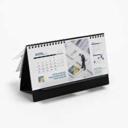 Calendrier chevalet support de téléphone Supra (22,8x10,3cm)  - Logo intégré Miniature