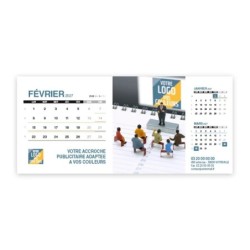 Calendrier chevalet support de téléphone Supra (22,8x10,3cm)  - Logo intégré Miniature