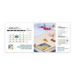 Calendrier chevalet support de téléphone Supra (22,8x10,3cm)  - Logo intégré Miniature