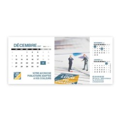 Calendrier chevalet support de téléphone Supra (22,8x10,3cm)  - Logo intégré Miniature