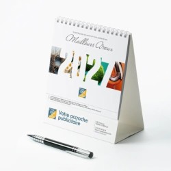 Calendrier chevalet intégral (15x18 cm) personnalisé - Typomix