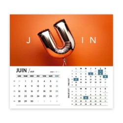 Calendrier chevalet intégral (15x18 cm) personnalisé - Typomix