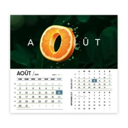 Calendrier chevalet intégral (15x18 cm) personnalisé - Typomix