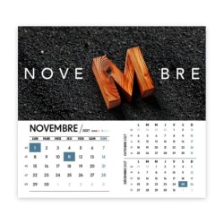 Calendrier chevalet intégral (15x18 cm) personnalisé - Typomix