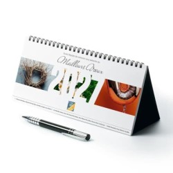 Calendrier chevalet horizontal (23x10 cm) personnalisé - Typomix