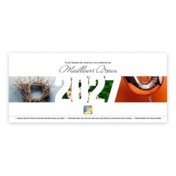Calendrier chevalet horizontal (23x10 cm) personnalisé - Typomix