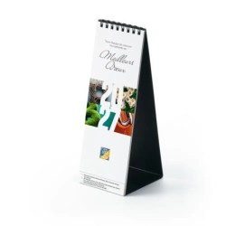 Calendrier chevalet vertical (7,5x21 cm) personnalisé - Typomix