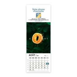 Calendrier chevalet vertical (7,5x21 cm) personnalisé - Typomix
