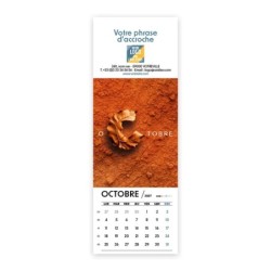 Calendrier chevalet vertical (7,5x21 cm) personnalisé - Typomix
