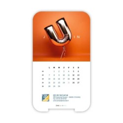 Calendrier support téléphone personnalisé - Visiocal  Typomix