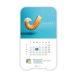 Calendrier support téléphone personnalisé - Visiocal  Typomix