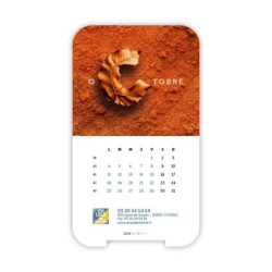 Calendrier support téléphone personnalisé - Visiocal  Typomix