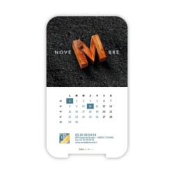Calendrier support téléphone personnalisé - Visiocal  Typomix