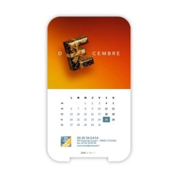 Calendrier support téléphone personnalisé - Visiocal  Typomix