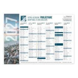 Calendrier bancaire A4 souple personnalisé - Grand visuel