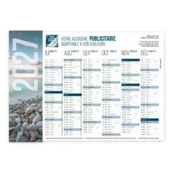 Calendrier bancaire A4 souple personnalisé - Grand visuel