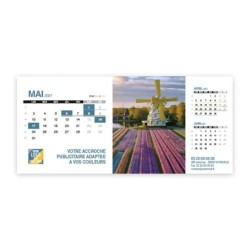 Calendrier chevalet support de téléphone Supra (22,8x10,3cm)  - Logo intégré Emballage