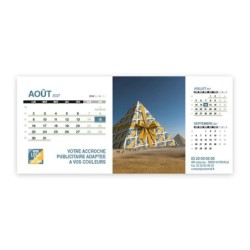 Calendrier chevalet support de téléphone Supra (22,8x10,3cm)  - Logo intégré Emballage
