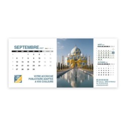 Calendrier chevalet support de téléphone Supra (22,8x10,3cm)  - Logo intégré Emballage