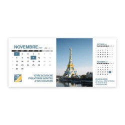 Calendrier chevalet support de téléphone Supra (22,8x10,3cm)  - Logo intégré Emballage
