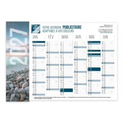 Calendrier bancaire A5 souple personnalisé - Grand visuel