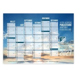 Calendrier bancaire A5 souple personnalisé - Spacieux