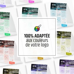 Calendrier chevalet vertical (21x7,5 cm) personnalisé - économique