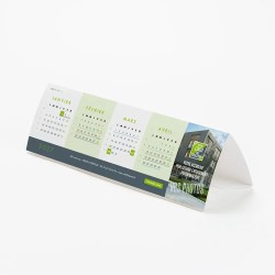 Calendrier chevalet horizontal (10x21 cm) personnalisé - économique
