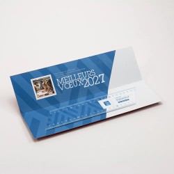 Règle et carte de vœux personnalisées