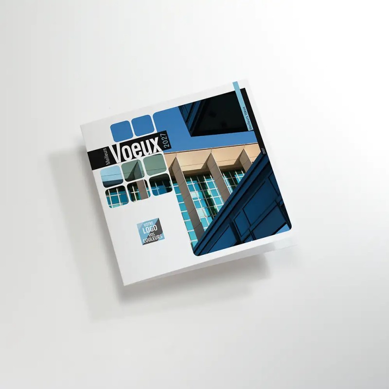 Carte de vœux carrée personnalisée Photopix - Votre photo