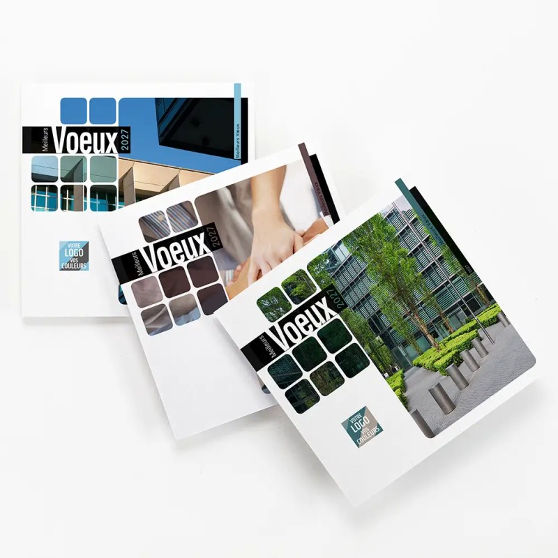 Carte de vœux carrée personnalisée Photopix - Votre photo