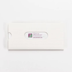 Carte de vœux personnalisée étui blanc à hublots