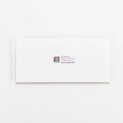Carte de vœux personnalisée étui blanc à hublots