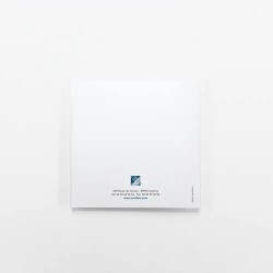 Carte de vœux carrée personnalisée dorure - Cobalt