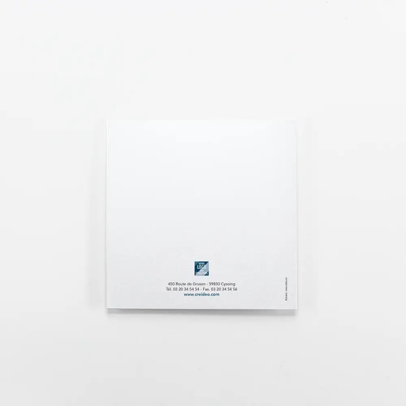 Carte de vœux carrée personnalisée dorure - Cobalt