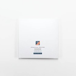 Carte de vœux carrée personnalisée dorure - Typo