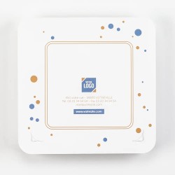 Carte de vœux personnalisée découpe pop up - Sapin