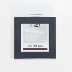 Carte de vœux carrée personnalisée étui bleu - Cadravœux