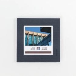 Carte de vœux carrée personnalisée étui bleu - Cadravœux